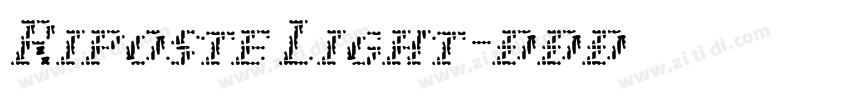 Riposte Light字体转换 Riposte Light字体转换